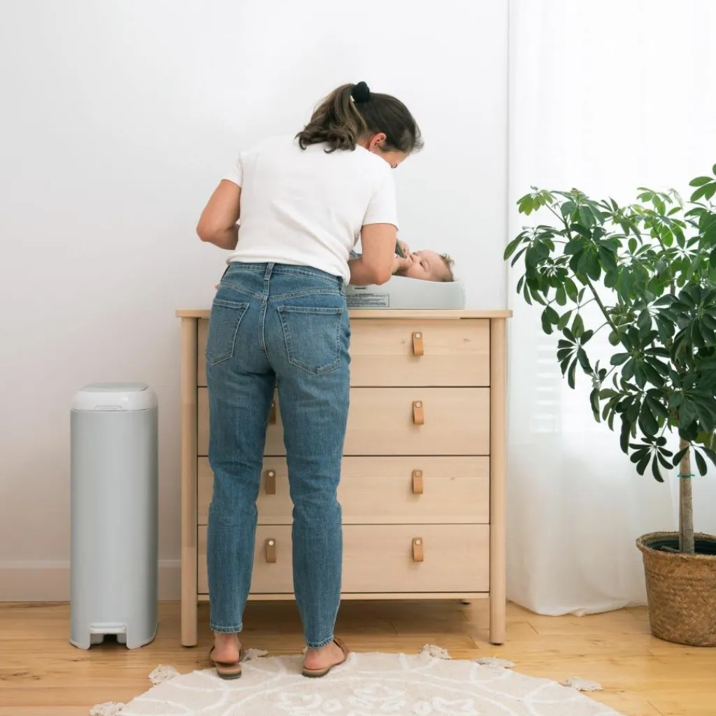 Diaper Genie Poubelle à couches Platinium Grise