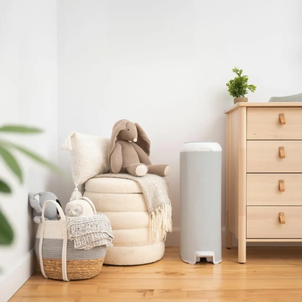 Diaper Genie Poubelle à couches Platinium Grise