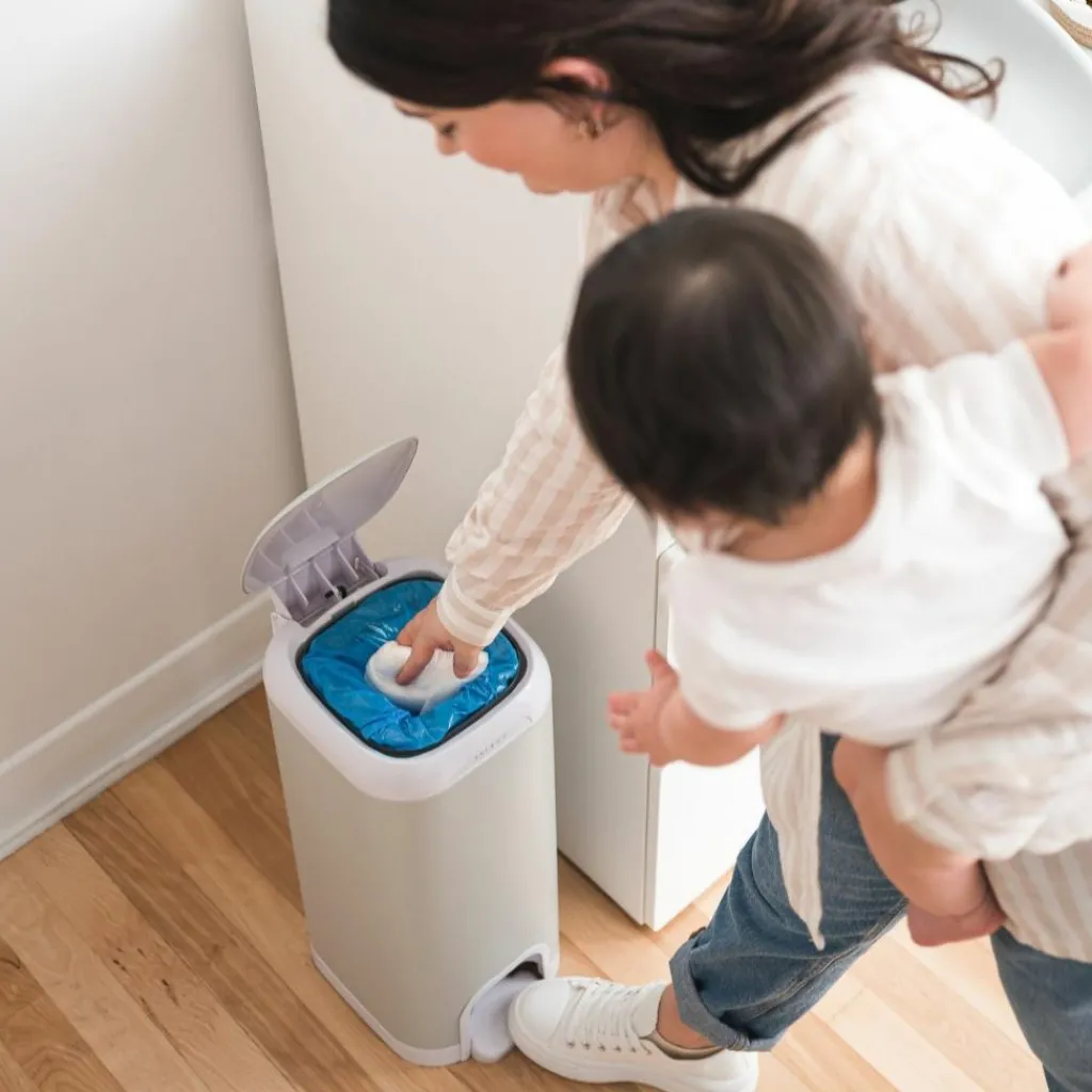 Hot Poubelle à couches Select Grise - Reconditionné Poubelle À Couches / Recharges