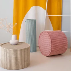 Wigiwama Pouf Brown Sugar velours côtelé