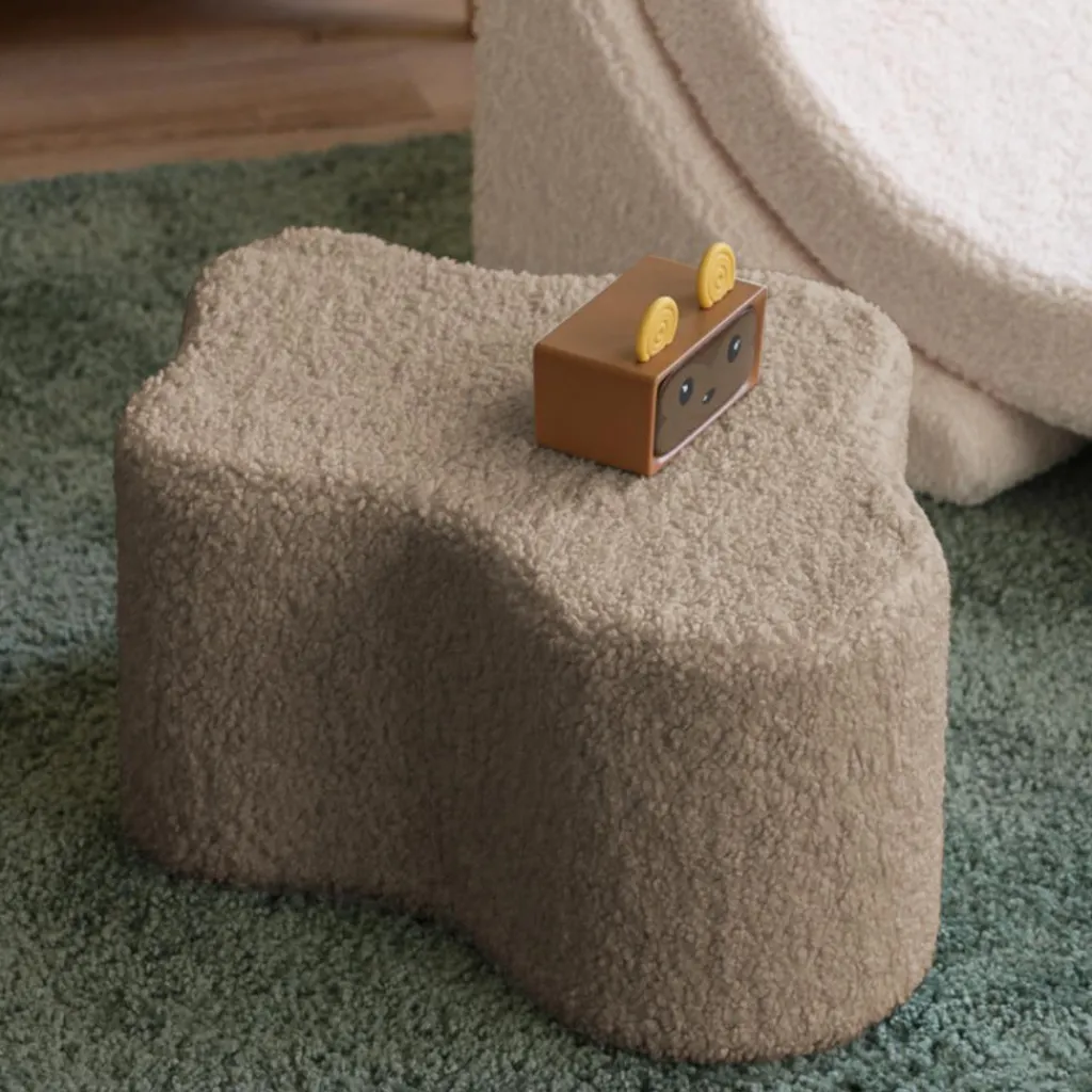 Wigiwama Pouf Cloud Biscuit molletonné