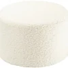Pouf Cream White molletonné Fauteuil / Pouf
