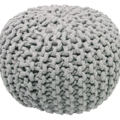 Nattiot Pouf enfant tricoté Lili gris (30 x 20 cm)