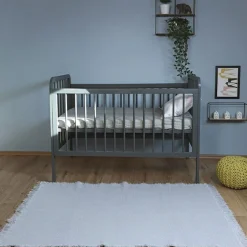 Nattiot Pouf enfant tricoté Lili jaune oeuf (30 x 20 cm)