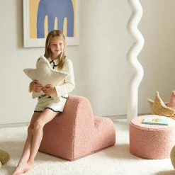 Discount Pouf Guava Pink molletonné Fauteuil / Pouf