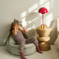 Wigiwama Pouf lapin Misty Green