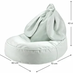 Wigiwama Pouf lapin Misty Green