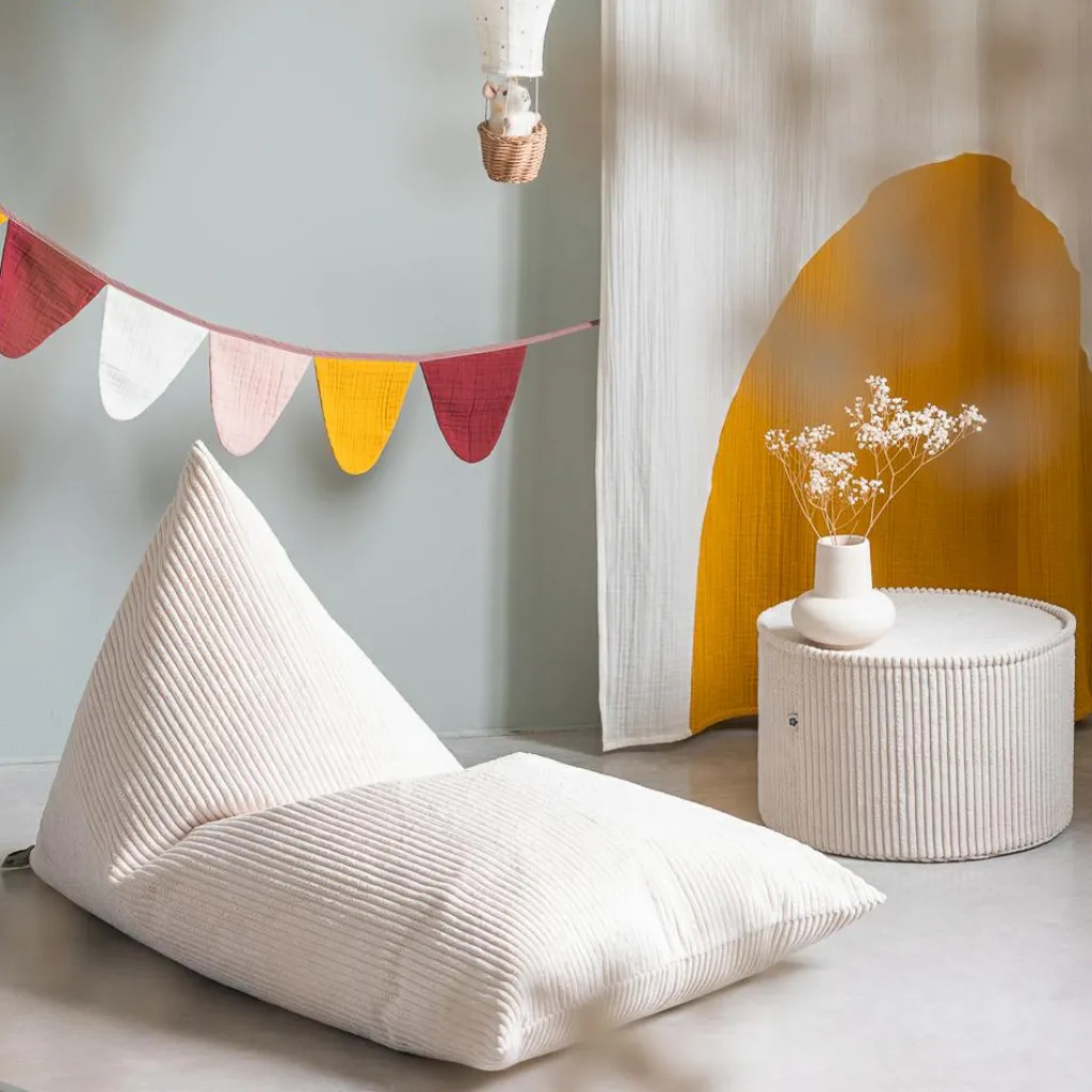 Online Pouf Marshmallow velours côtelé Fauteuil / Pouf