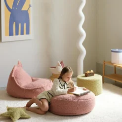 Wigiwama Pouf Matcha molletonné