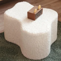 Outlet Pouf Nuage Cloud Cream White molletonné Fauteuil / Pouf