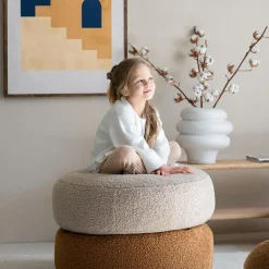 Online Pouf Ottoman Biscuit molletonné Fauteuil / Pouf