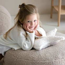 Online Pouf Ottoman Biscuit molletonné Fauteuil / Pouf