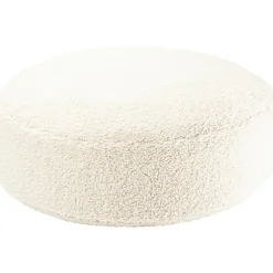 Wigiwama Pouf Ottoman Cream White molletonné