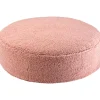 Wigiwama Pouf Ottoman Guava Pink molletonné