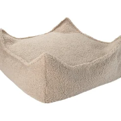 Wigiwama Pouf Ottoman Square Biscuit molletonné