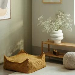 Wigiwama Pouf Ottoman Square Mapple molletonné