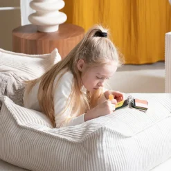 Online Pouf Ottoman Square Marshmallow velours côtelé Fauteuil / Pouf