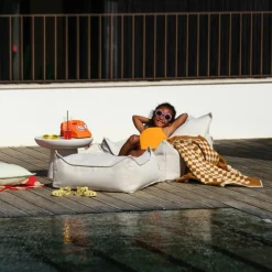 Wigiwama Pouf Ottoman Square Terra Outdoor