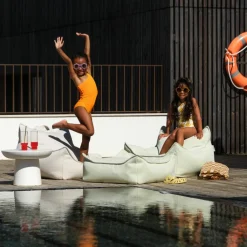 Wigiwama Pouf Ottoman Square Terra Outdoor