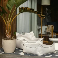 Wigiwama Pouf Ottoman Square Terra Outdoor