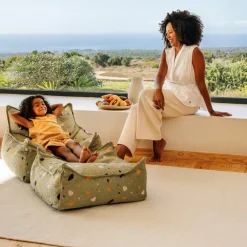 Sale Pouf Ottoman Square Terrazzo Moss Fauteuil / Pouf