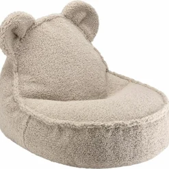 Wigiwama Pouf ours Biscuit molletonné