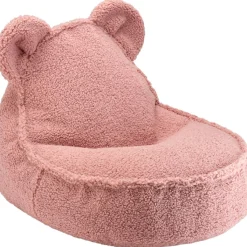 Wigiwama Pouf ours Guava Pink molletonné