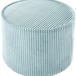 Wigiwama Pouf Peppermint Green velours côtelé