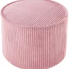 Sale Pouf Pink Mousse velours côtelé Fauteuil / Pouf