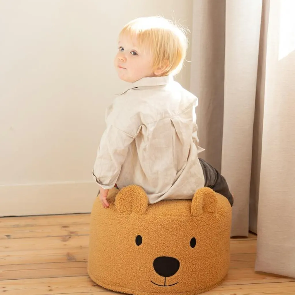 New Pouf Teddy bear beige (40 cm) Fauteuil / Pouf