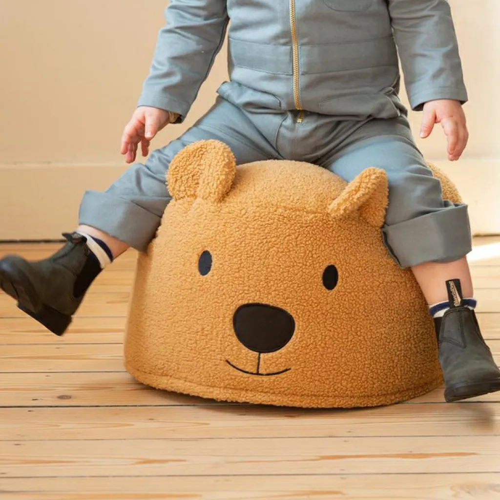 New Pouf Teddy bear beige (40 cm) Fauteuil / Pouf