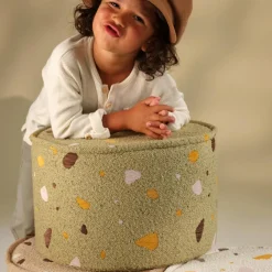Wigiwama Pouf Terrazzo Moss