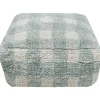 Clearance Pouf Vichy bleu-vert Fauteuil / Pouf
