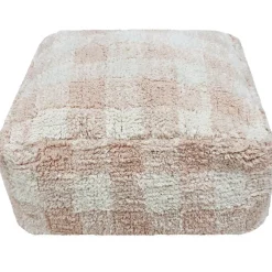 Discount Pouf Vichy rose Fauteuil / Pouf