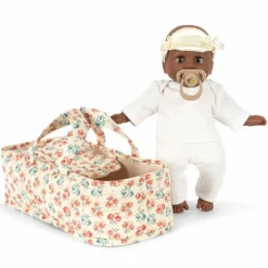 Konges Slojd Poupée bébé Léa avec couffin