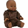 Best Poupée Romy avec tenue col Gaze Léopard Marron Accessoires Poupée