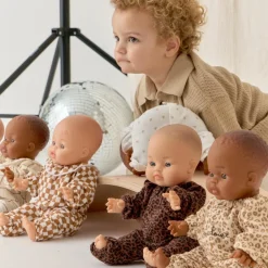 Best Poupée Romy avec tenue col Gaze Léopard Marron Accessoires Poupée