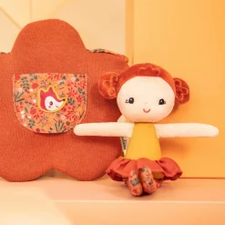 Lilliputiens Poupée souple et sac fleur