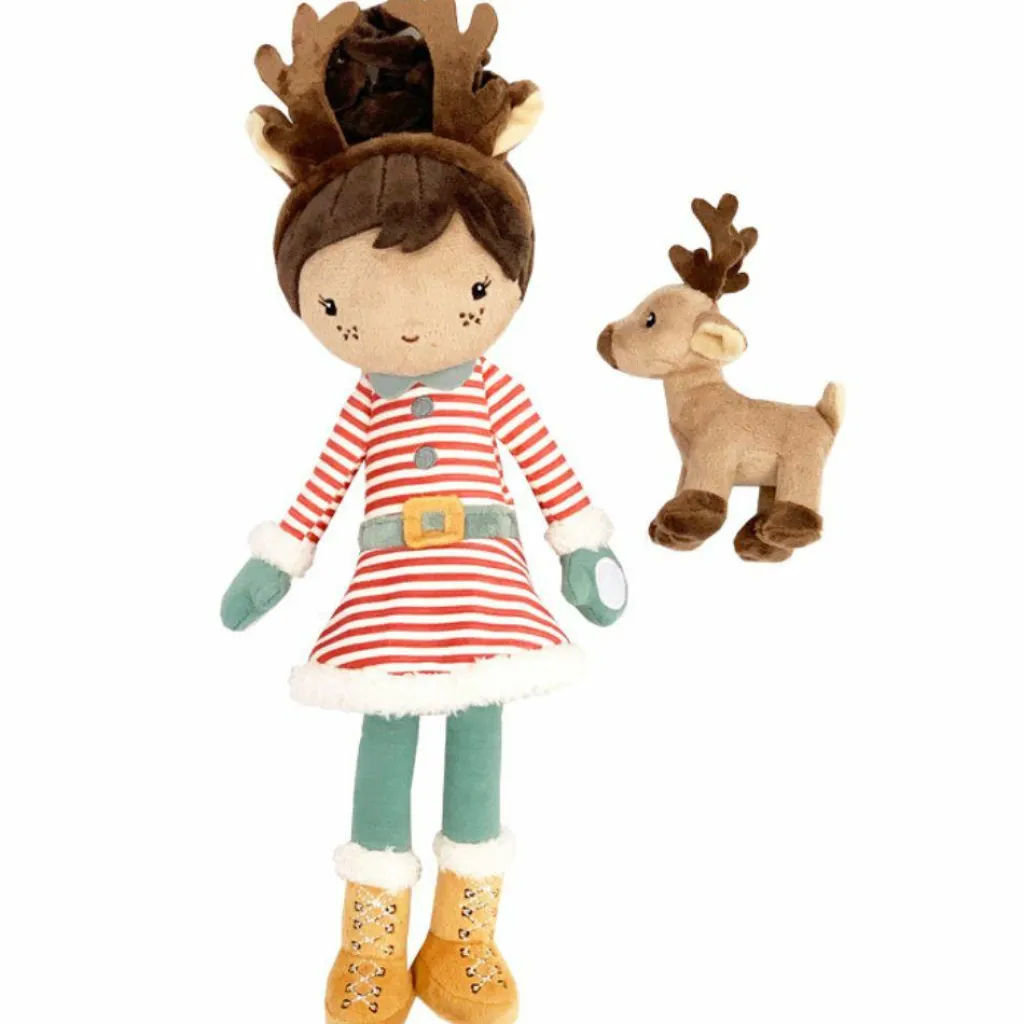Hot Poupée souple Evi et son renne (35 cm) Livres Et Jouets De Noël