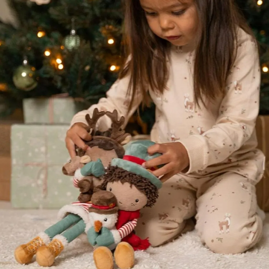 Hot Poupée souple Evi et son renne (35 cm) Livres Et Jouets De Noël