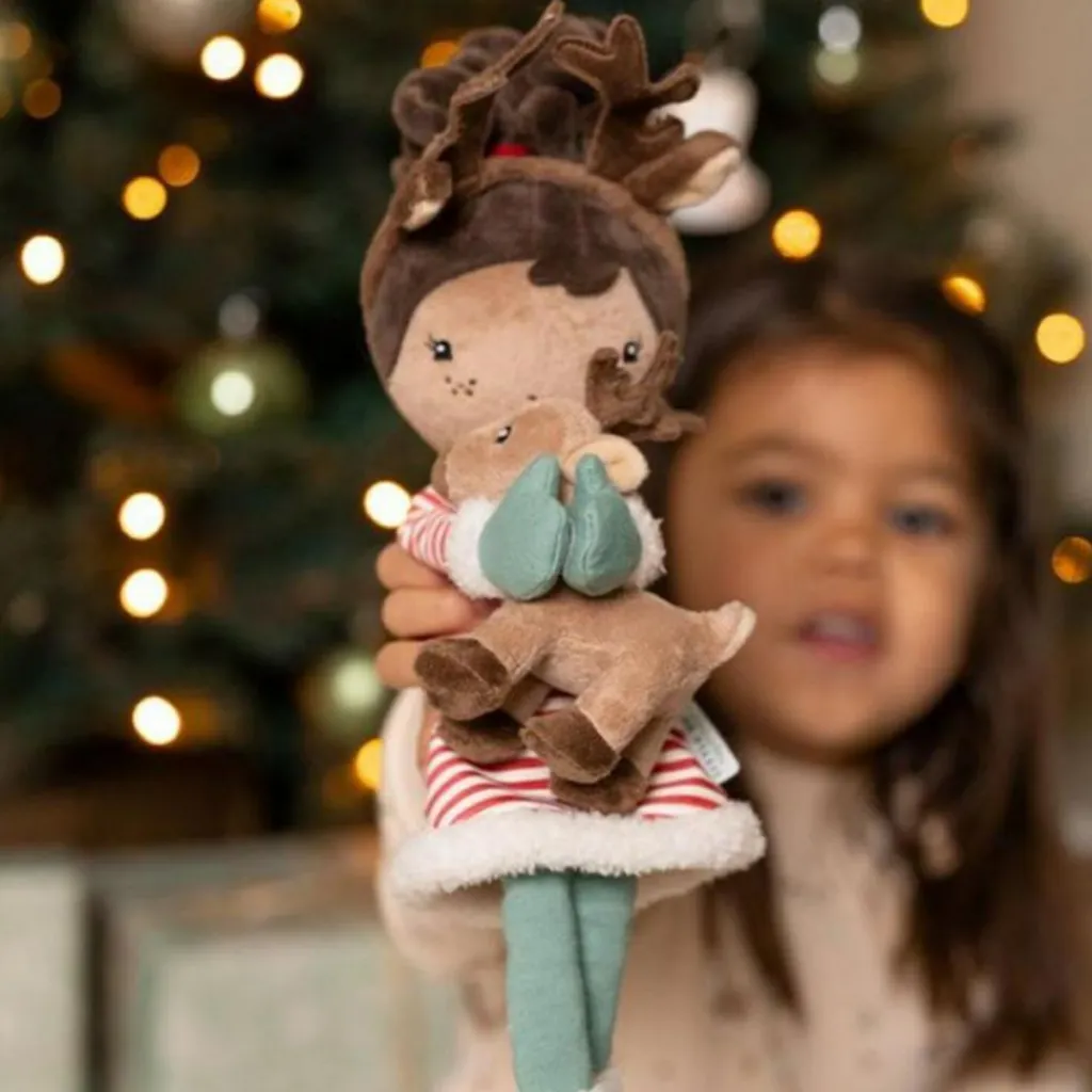 Hot Poupée souple Evi et son renne (35 cm) Livres Et Jouets De Noël