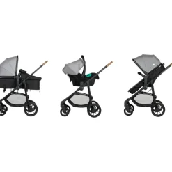 Best Poussette 3 en 1 Haze Trio Tinted Gray Poussette Citadine