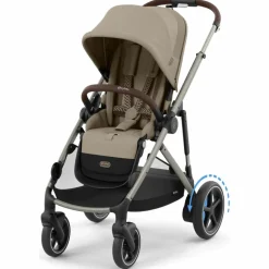 Cybex Poussette avec assistance électrique eGazelle S Almond Beige