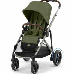 Cybex Poussette avec assistance électrique eGazelle S Moss Green