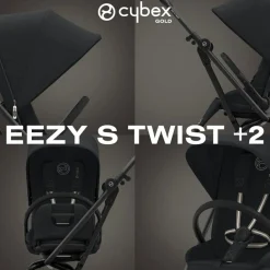 Clearance Poussette compacte Eezy S Twist+ 2 Magic Black Poussette Compacte