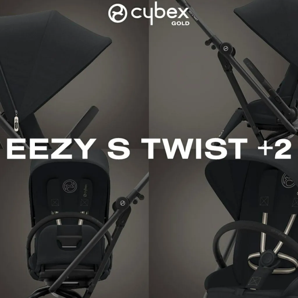 Clearance Poussette compacte Eezy S Twist+ 2 Magic Black Poussette Compacte