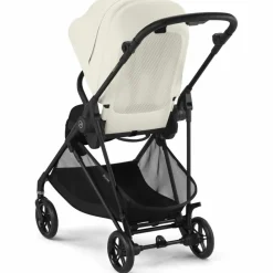 New Poussette compacte Melio Carbon Canvas White Poussette Compacte