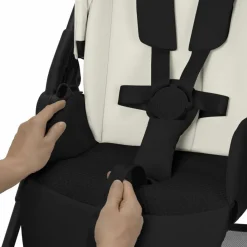 New Poussette compacte Melio Carbon Canvas White Poussette Compacte