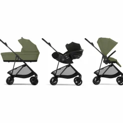 Cybex Poussette compacte Melio Carbon Moss Green