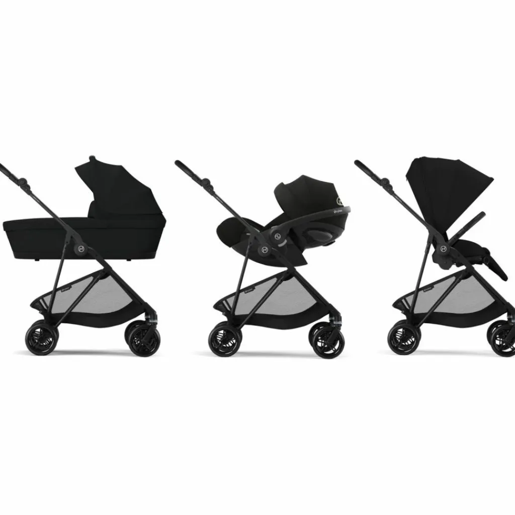 New Poussette compacte Melio Carbon Magic Black Poussette Compacte